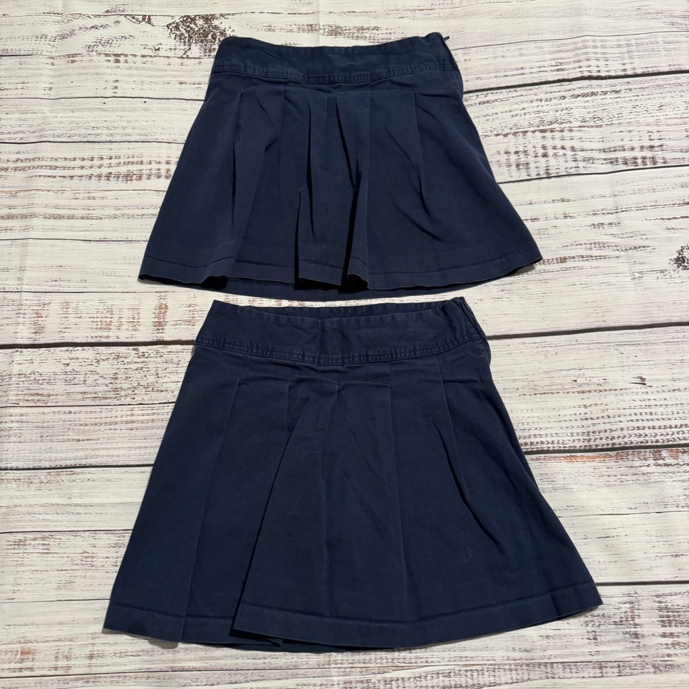 The Childrens Place Skorts Set‎ Of 2 Blue School Uniform Skirt Girls Size 12